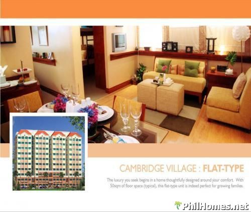 1.6M ONLY, 2BR 50SQM, CONDO FOR SALE IN PASIG @ CAMBRIDGE VILLAGE, NO DOWN PAYMENT @ RENT TO OWN, ZERO INTEREST!!