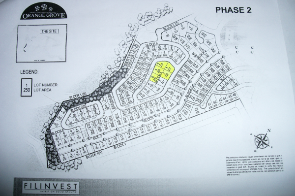 5 Contiguous Lots at Orange Grove Phase 2 Davao City