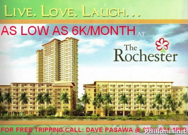 AFFORDABLE CONDO * THE ROCHESTER CONDOMINIUM PASIG CITY PHIL. RENT TO OWN 6K PER MONTH CALL : 0926-634-1898