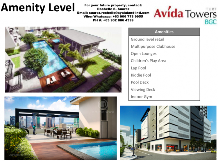 Avida Towers Turf BGC Condominium for Sale near Cityflex, Montane, Grand Hyatt, Veranda, Park Cascade, High Street; Ayala Land