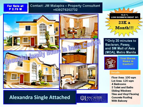 Cavite House and Lot 4BR 3TB Alexandra Home in Cavite Php 25K Monthly