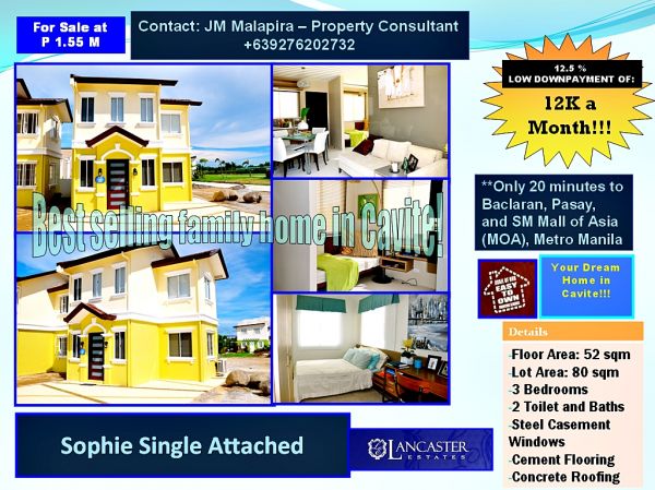 Cavite House and Lot 3BR 2TB Sophie Home in Cavite Php 14K Monthly