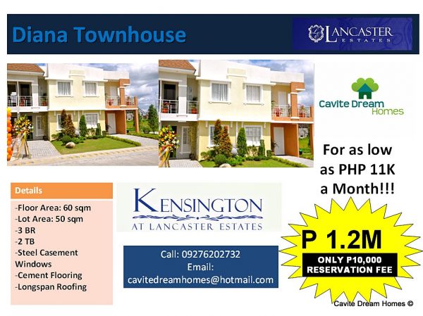 Affordable Townhouse for Sale in Cavite Diana Home 3BR 2TB