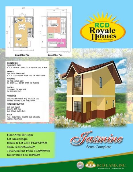 House and Lot for sale in Cavite: Jasmine Model