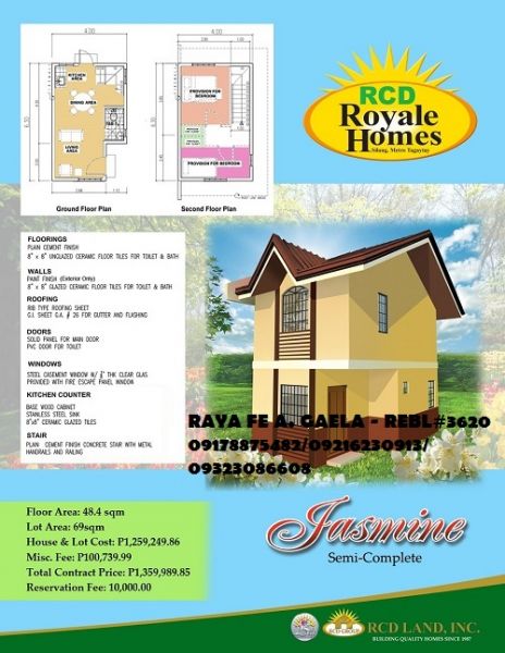 House and Lot for Sale in Silang Cavite Jasmine Model