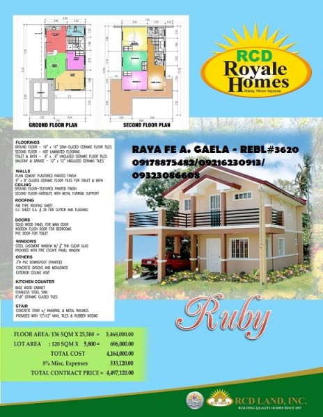 House and Lot for Sale in Silang Cavite Ruby Model