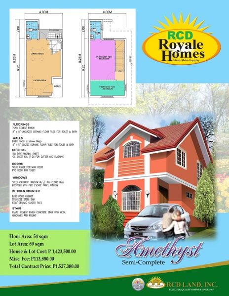 House and Lot in Cavite Amethyst Model